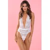 Image de Kanten body met diepe V-hals - M/L