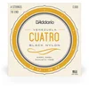 Image de D'Addario Cuatro-Venezuela, 4-snarig, zwart nylon EJ98