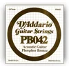 Image de D'Addario PB042 Phosphor Bronze enkele snaar - Enkele snaar voor gitaar
