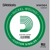 Image de D'Addario NW064 nikkel omwonden enkele snaar - Enkele snaar voor gitaar