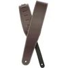 Image de D'Addario 25LS01-DX leren gitaarband bruin met contrast stiksel