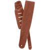 Image de D'Addario 25PRF04 Vented Leather Guitar Strap Gitaarband Camel Suede Rosette