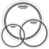 Image de Evans velSet EC2 SST, clear, Rock, ETP-EC2SCLR-R - Drumvellen set
