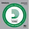 Image de D'Addario NW040 nikkel omwonden enkele snaar - Enkele snaar voor gitaar