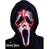 Image de Fun World Bloedend Ghostface Masker met Capuchon, Handpompje en Nepbloed Scream Masker Volwassenen Halloween Masker voor bij Halloween Kostuum Volwassenen voor bij Scream Kostuum - Officiële Licentie - Masker met Capuchon/Handpomp/59,14 ml Nepbloed