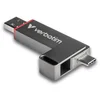 Image de Verbatim Dual QuickStick USB-stick Retail 1 TB Zilver 32043 USB-C 3.2 Gen 1, USB-A 3.2 Gen 1