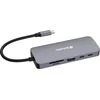 Image de Verbatim Adapterhub USB-C - HDMI/3xUSB-A/SD/microSD/2xUSB-C/Eternet aluminium/aluminium 32152