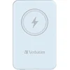 Image de Verbatim Charge 'n' Go Magnetische Draadloze Power Bank 5000mAh Blauw - Draadloze Power Bank 5000 mAh capaciteit - LED-indicator voor eenvoudig aflezen stroomstatus - In twee richtingen snel opladen & Type-C poort voor ontladen - Blauw
