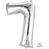 Image de Ballon Zilver Cijfer 7 - 88cm