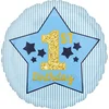 Image de AMSCAN - Aluminium ballon 1e verjaardag ster blauw 43 cm voor jongen