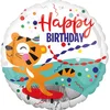 Image de Amscan Folieballon Happy Tiger Birthday Junior 43 Cm Wit