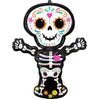 Image de Anagram Folieballon Day Of The Dead Skeleton 86 X 66 Cm Wit
