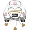 Image de Amscan - Folieballon SuperShape Just Married Wedding Car 58 cm x 79 cm