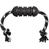 Image de Kong Exterme Dental met Touw - Zwart Wit - 12 x 5 x 5 cm