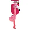 Image de Kong Shakers Honkers Flamingo Hondenspeelgoed | Zacht Roze Knuffel
