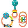 Image de Sassy - Rammelaar en grijpspeelgoed baby - Set van 3 speeltjes - My First Rattle Set