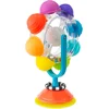 Image de Sassy - Kinderstoel Speeltje Baby en Peuter - Mijn zuignap - Draaiend wiel met gekleurde lichtjes en kralen - Regenstick geluid - Light Up Rainbow Reel