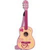 Image de Bontempi Houten Gitaar Met 6 Snaren En Schouderband 75 Cm Roze