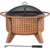Image de Vuurkorf bronze Ø76cm incl. afdekking met vuurhaak
