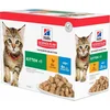 Image de Hill's Feline Pouch Kitten Multipack Kip/Vis - 12X85 GR