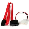 Image de StarTech 90 cm Slimline SATA naar SATA Adapter met LP4 Voeding