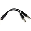 Image de StarTech.com 3,5mm 4-pins naar 2x 3-pins 3,5mm Headset Verloopkabel F/M