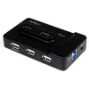 Image de StarTech.com 6-poort USB 3.0/2.0 Combo Hub met Oplaadpoort
