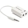 Image de Audio Jack Adapter Startech MUYHSMFFADW White 0,15 m