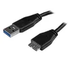 Image de USB Cable to Micro USB Startech USB3AUB50CMS Black