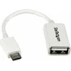 Image de StarTech.com 12 cm witte micro-USB-naar-USB-OTG-hostadapter M/F