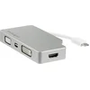 Image de StarTech Aluminium A/V reisadapter: 4-in-1 USB-C naar VGA, DVI, HDMI of mDP - 4K