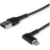 Image de StarTech 1 meter Haakse USB naar Lightning Kabel - Zwart