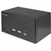 Image de StarTech 2 Port Triple Monitor KVM HDMI, 4K 60Hz - KVM Schakelaar met 2x USB 3.0 (5Gbps) & 4x USB 2.