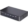 Image de StarTech.com 4-Port DisplayPort KVM Switch, 8K 60Hz / 4K 144Hz, Single Display, DP 1.4, 2x USB 3.0 Ports, 4x USB 2.0 HID Ports, Drukknop & Hotkey Schakelaar, TAA Compliant, OS Onafhankelijk, Metalen Behuizing
