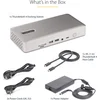Image de StarTech.com Thunderbolt 4 Multi-Monitor Docking Station, Quad/Triple/Dual Display Dock, 2x HDMI/2x DisplayPort, 7x USB Hub, 2.5Gb Ethernet, 98W Power Delivery
