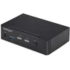 Image de StarTech.com 2-Port DisplayPort KVM Switch, 4K 60Hz, DP 1.2, HDCP 1.4, EDID Beheer, 2-Port USB 3.0 Hub, 4x USB HID Poorten, TAA Compliant