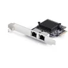Image de StarTech.com 2-Port 5G Gigabit PCIe Ethernet Adapter Kaart, 5G/2.5G/1G/100M/10M PCI Express Netwerkkaart, Realtek RTL8126, Windows en Linux, TAA Compliant