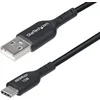 Image de StarTech.com 1m USB-A naar USB-C Laadkabel, USB-A naar USB Type-C Oplaadkabel, Opladen & Synchroniseren, 3A Fast Charge, USB 2.0 Data Transfer Kabel, TPE Mantel, Zwart