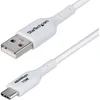 Image de StarTech.com 2m USB-A naar USB-C Laadkabel, Wit, USB-A naar Type-C Oplaadkabel, 3A Fast Charge, USB 2.0 Data Transfer Kabel, TPE Mantel, M/M