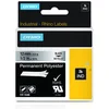 Image de DYMO Rhino industriële labels | Permanent Polyester | 12 mm x 3,5 m | zwarte afdruk op metallic | zelfklevende labels voor Rhino & LabelManager labelprinters