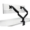 Image de Kensington SmartFit® One-Touch Dubbele Monitor arm - Voor 2 Schermen - In Hoogte Verstelbaar - 13 tot 34" & Tot 9kg - Zwart