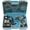 Image de Makita HP333DSAX1 12V Li-Ion (klop)boor-/schroefmachine set - 2x accu - accessoireset