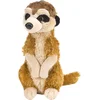 Image de Wild Republic pluche knuffel stokstaartje - 20 cm - Meerkat - bruin - Safari dieren