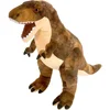 Image de Wild Republic pluche T-rex dinosaurus knuffel - bruin - 25 cm - Dino speelgoed dieren knuffels