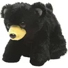 Image de Wild Republic Pluche zwarte beer knuffel - 18 cm - Beren dieren knuffels - Kinderen