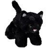 Image de Wild Republic Zwarte kat poes knuffel - Pluche dier 18 cm - Veiligheidsogen