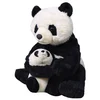 Image de Wild Republic Pluche panda met jong knuffel - 38 cm - Kinder speelgoed