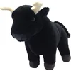 Image de Wild Republic Spaanse stier - pluche - zwart - 20 cm - knuffeldieren - vechtstieren