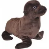 Image de Wild Republic Zeeleeuw knuffel 35 cm - pluche - bruin - kraalogen - speelgoed