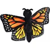 Image de Wild Republic pluche knuffel Monarch Vlinder - 20 cm - zwart/oranje - Insekten knuffels
